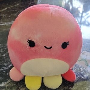 Squishmallows Pink and Cream Octopus Plush